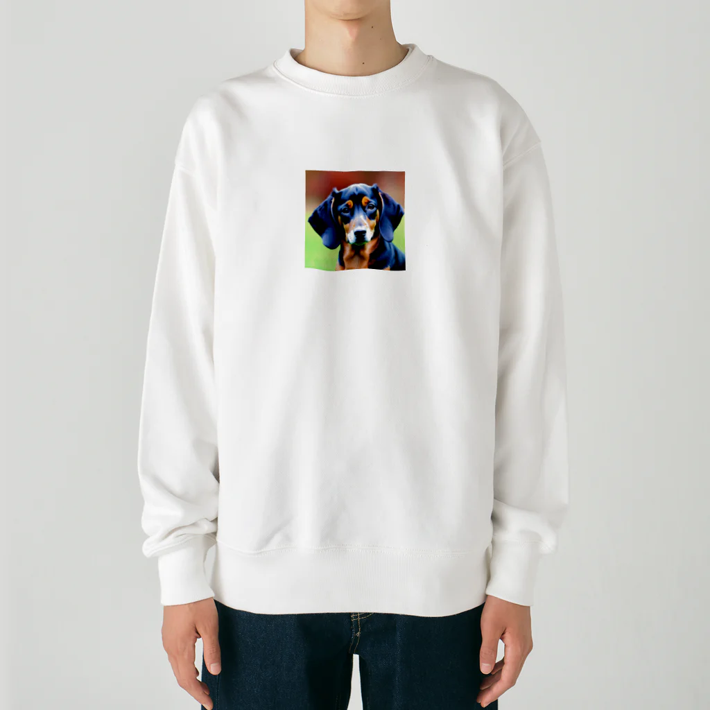 KaSumi's shopのドヤ顔ダックスフンド Heavyweight Crew Neck Sweatshirt