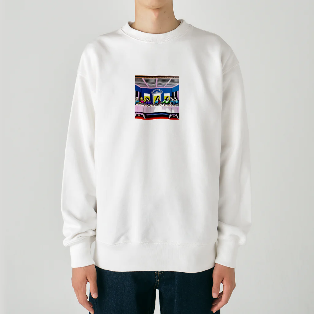 ヒロム現役自転車整備士の晩餐会 Heavyweight Crew Neck Sweatshirt