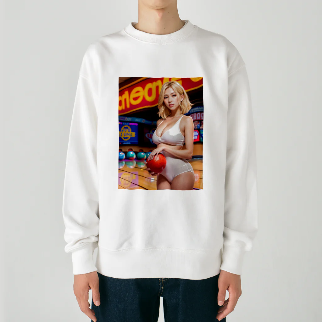 ボウリング アートショップのBowling 90's  Girl Heavyweight Crew Neck Sweatshirt