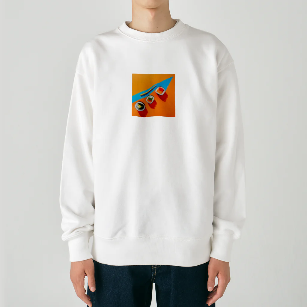 Wacchi_houseのSUSHI Heavyweight Crew Neck Sweatshirt