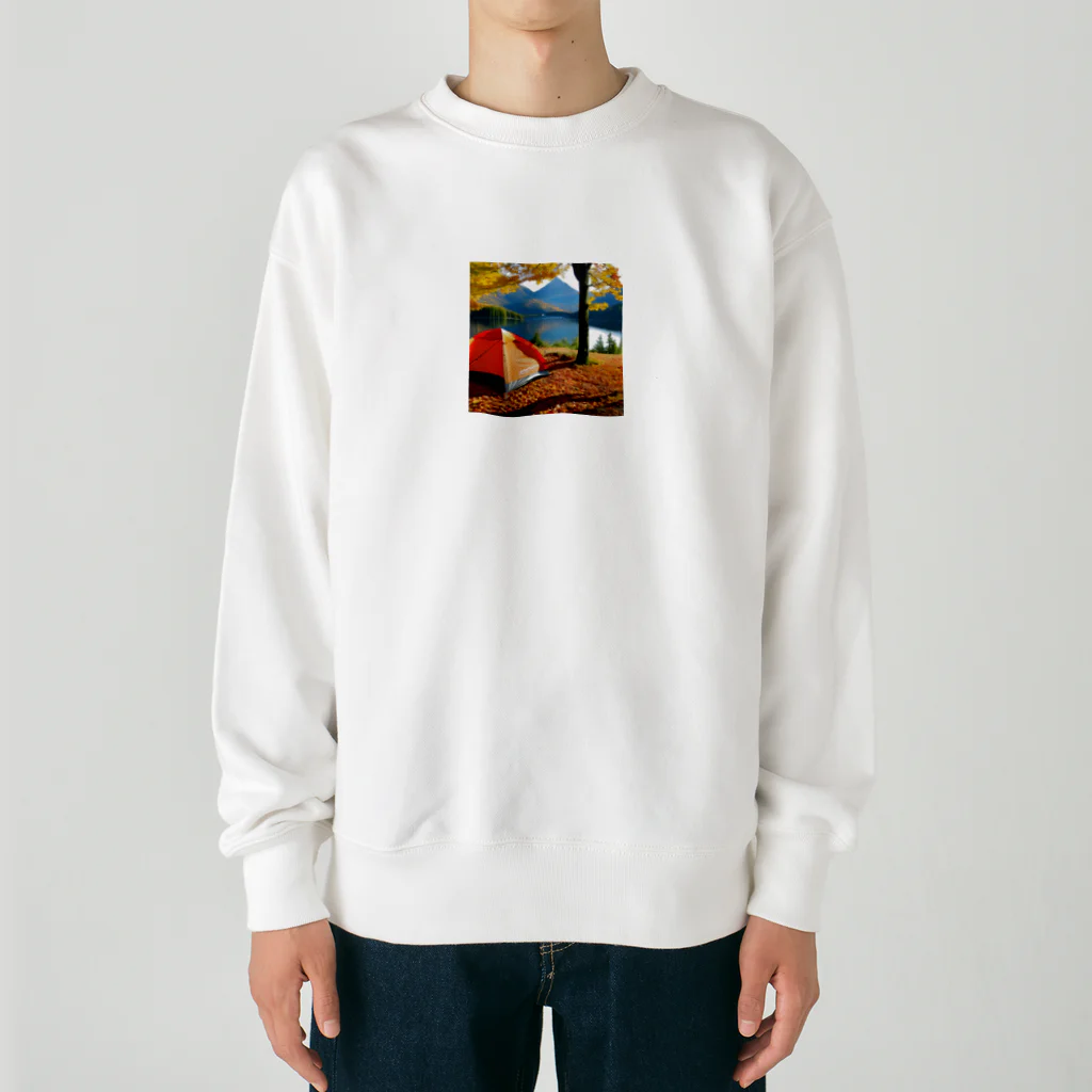 あきみぃの店の紅葉キャンプ Heavyweight Crew Neck Sweatshirt