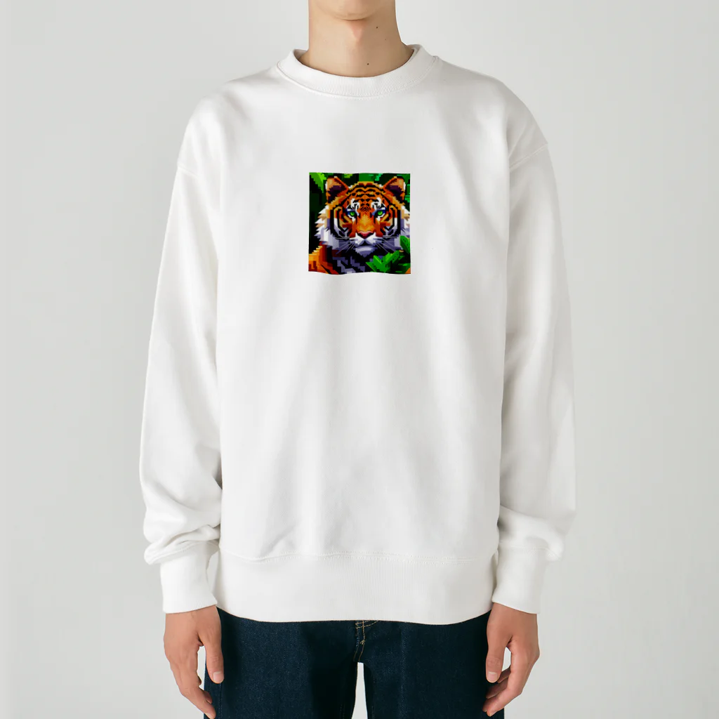 KAWAKAMI-SENTAROUの勇者ピクセルタイガー Heavyweight Crew Neck Sweatshirt