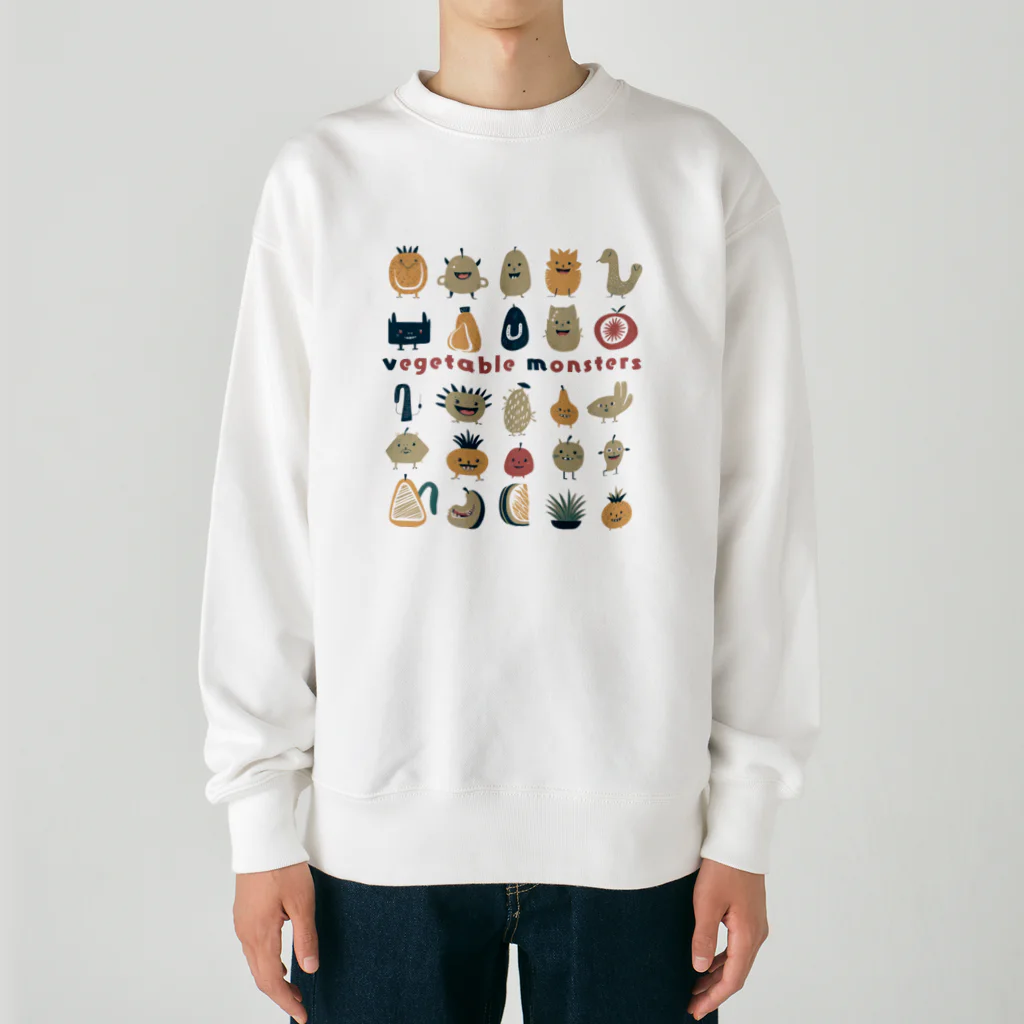 Yaya-rrの野菜の怪物たち Heavyweight Crew Neck Sweatshirt