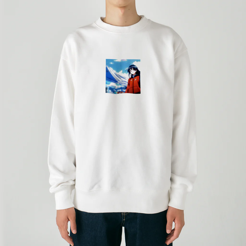 バーチャルライフ。のバーチャル少女 Heavyweight Crew Neck Sweatshirt