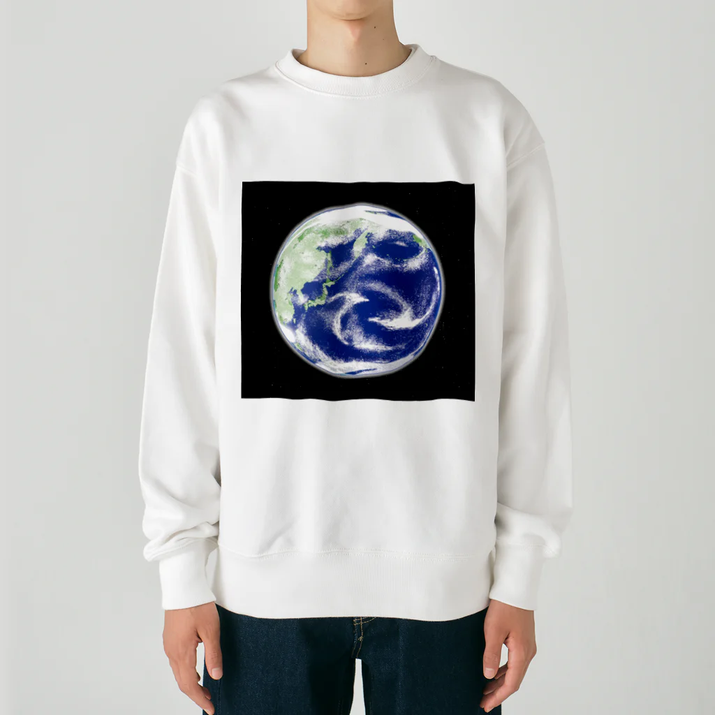 soundmobuの地球と星たち Heavyweight Crew Neck Sweatshirt