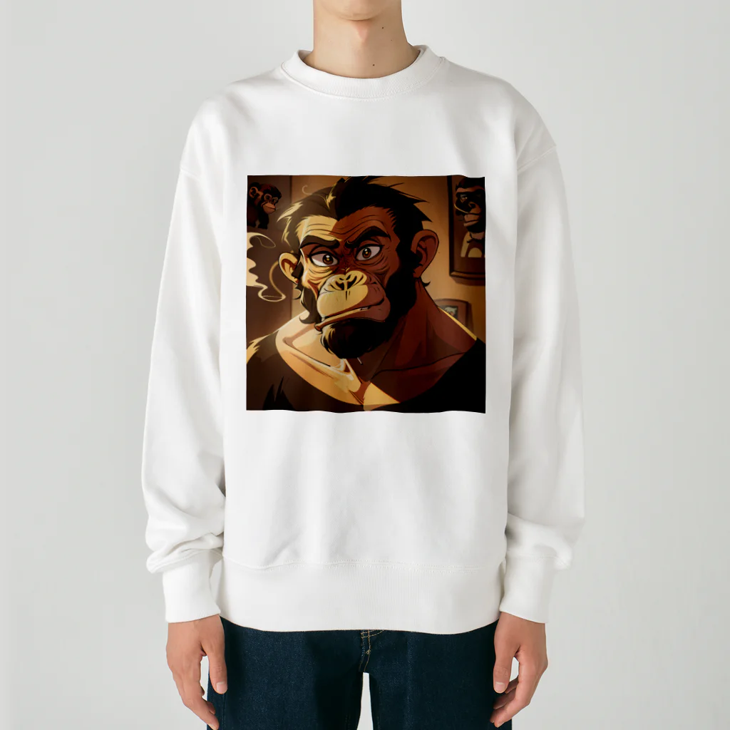 schaalの退屈な類人猿のNFT Heavyweight Crew Neck Sweatshirt