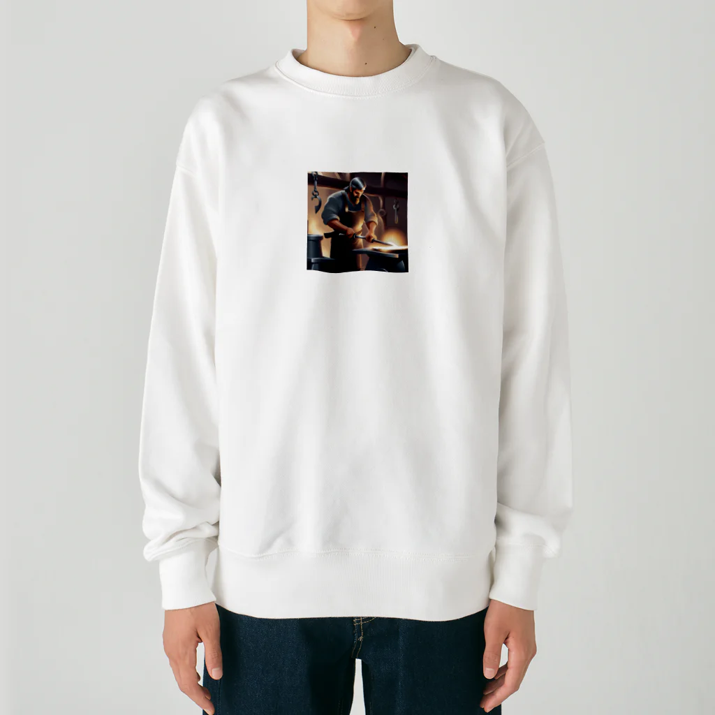 舞七里夜の鍛冶屋 Heavyweight Crew Neck Sweatshirt