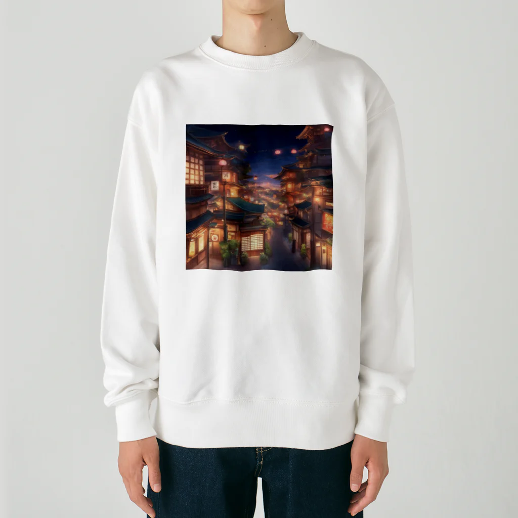 Tentative_Sensationのエモい街 Heavyweight Crew Neck Sweatshirt