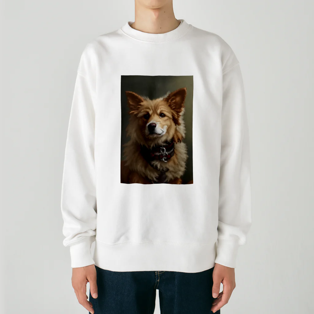 Shiyunのドット犬 グッズ Heavyweight Crew Neck Sweatshirt