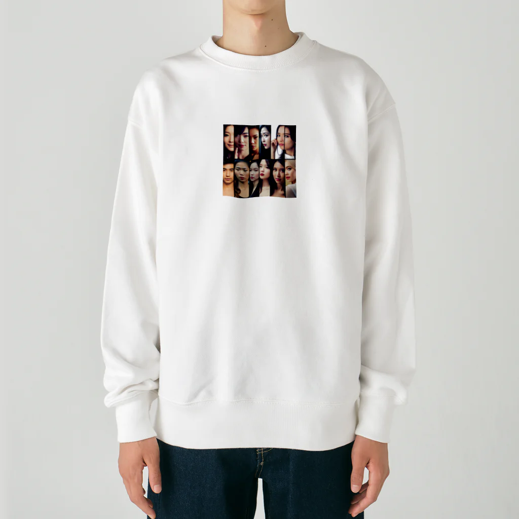 Stylishの女性の瞬間 Heavyweight Crew Neck Sweatshirt