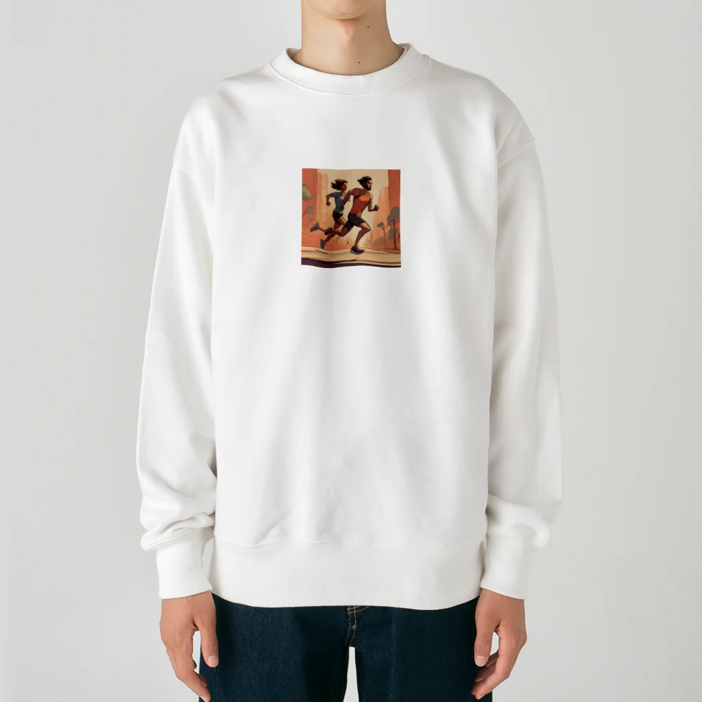 N氏のデザイン倉庫(Mr. N's Design Warehouse)のランニング好きの君へ Heavyweight Crew Neck Sweatshirt