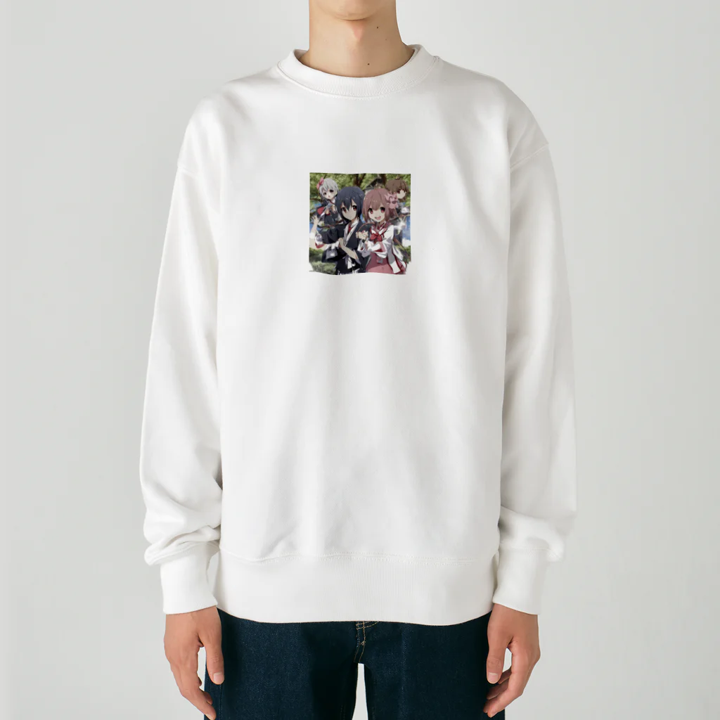 wonderのハイスクール萌え女子 Heavyweight Crew Neck Sweatshirt