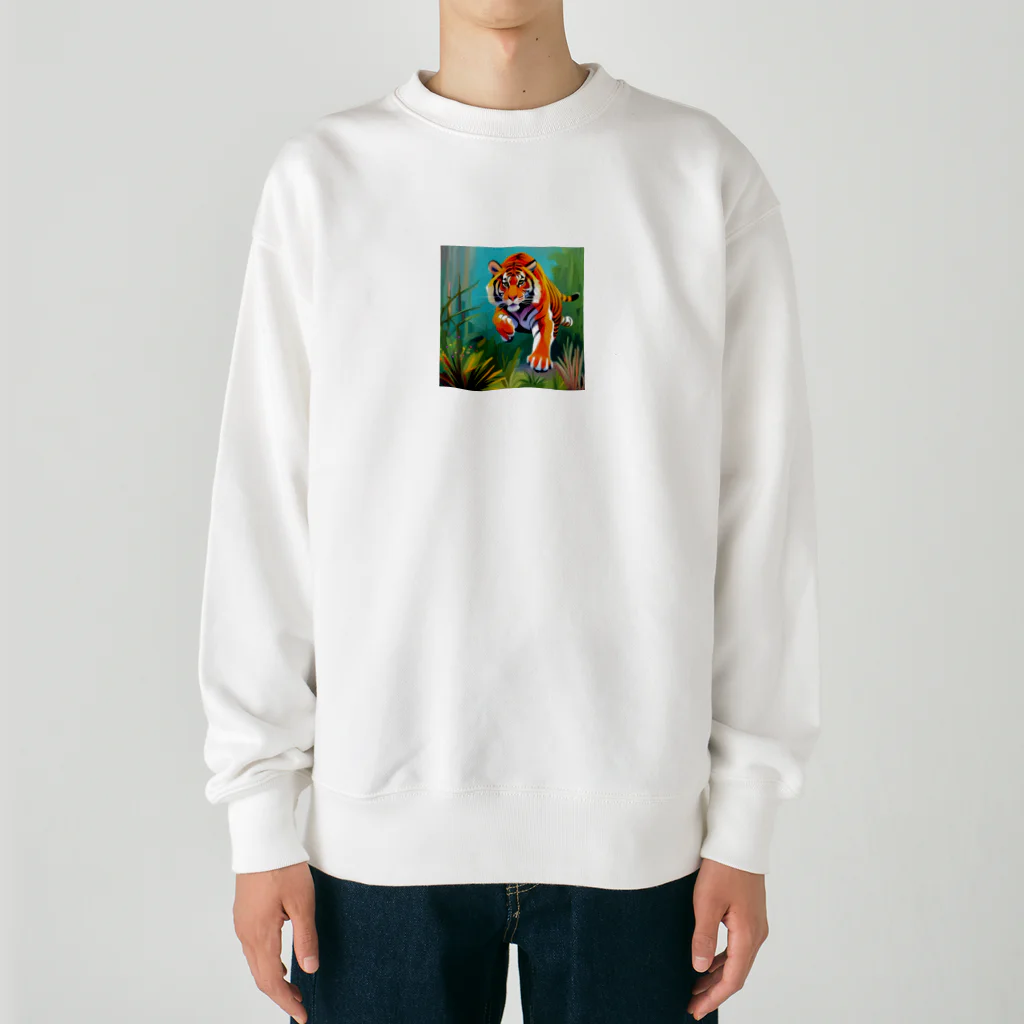 Taiwan_CreatorのTiger Heavyweight Crew Neck Sweatshirt