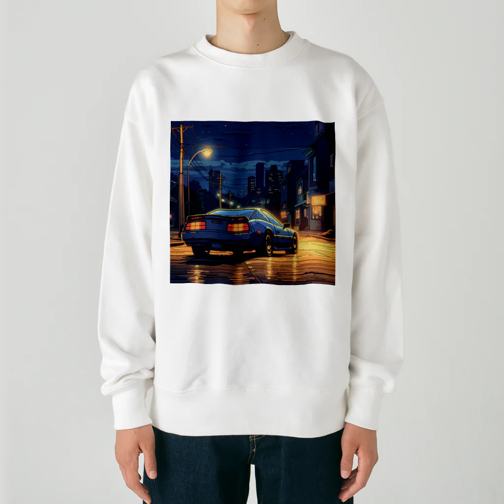 キイロチャンのスポーツカー Heavyweight Crew Neck Sweatshirt