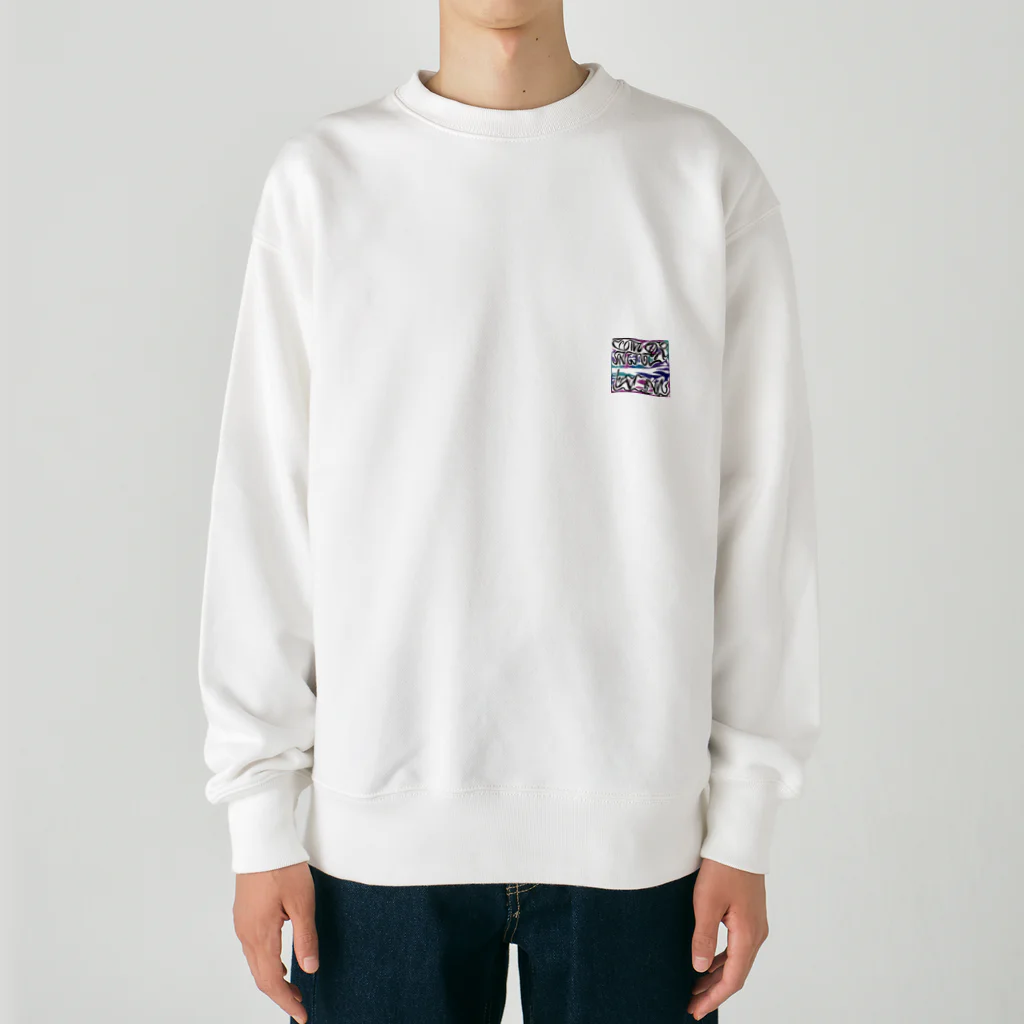 Kousakuin3のロゴ　テキスト Heavyweight Crew Neck Sweatshirt