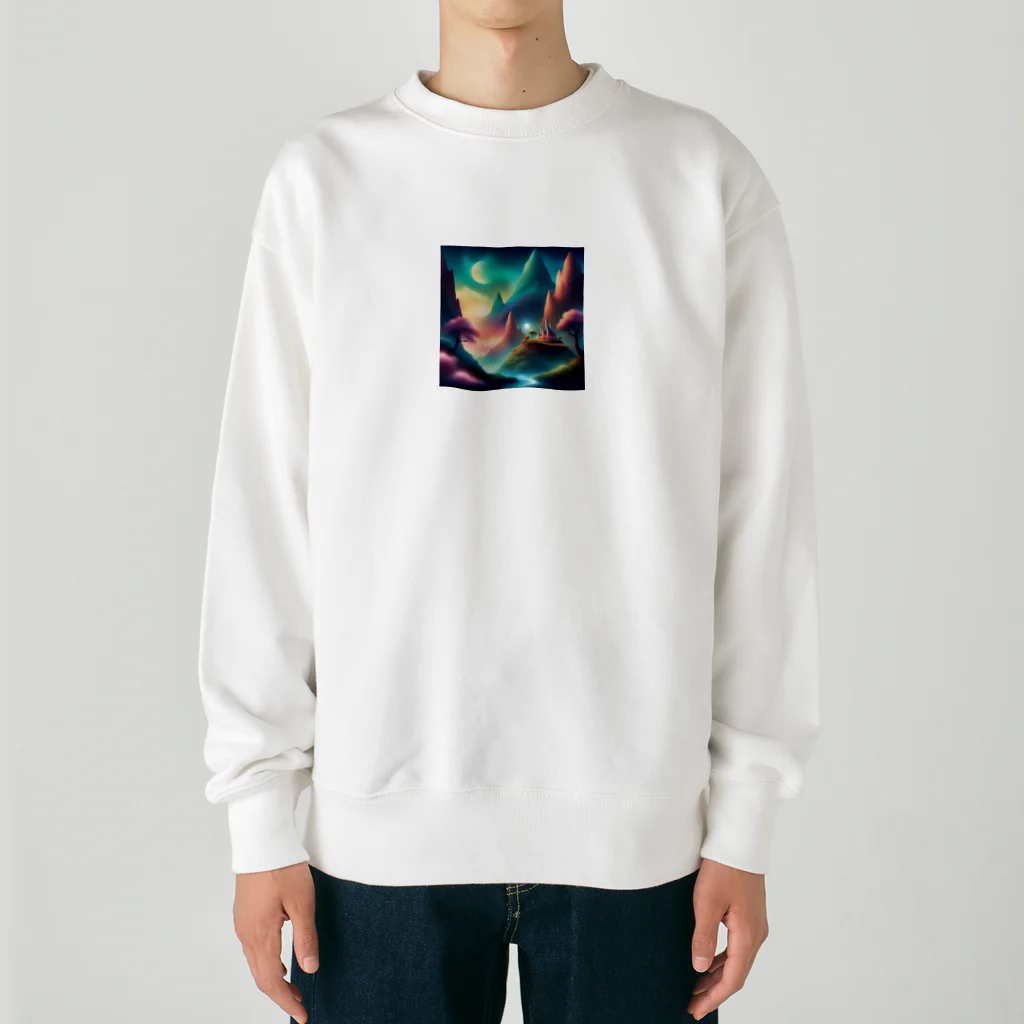 tyoppaの幻想的な風景 Heavyweight Crew Neck Sweatshirt