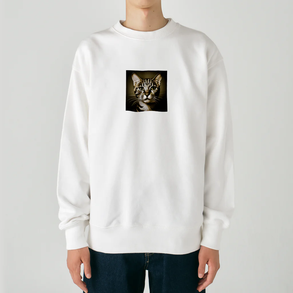 9neko6のサバンナキャット Heavyweight Crew Neck Sweatshirt