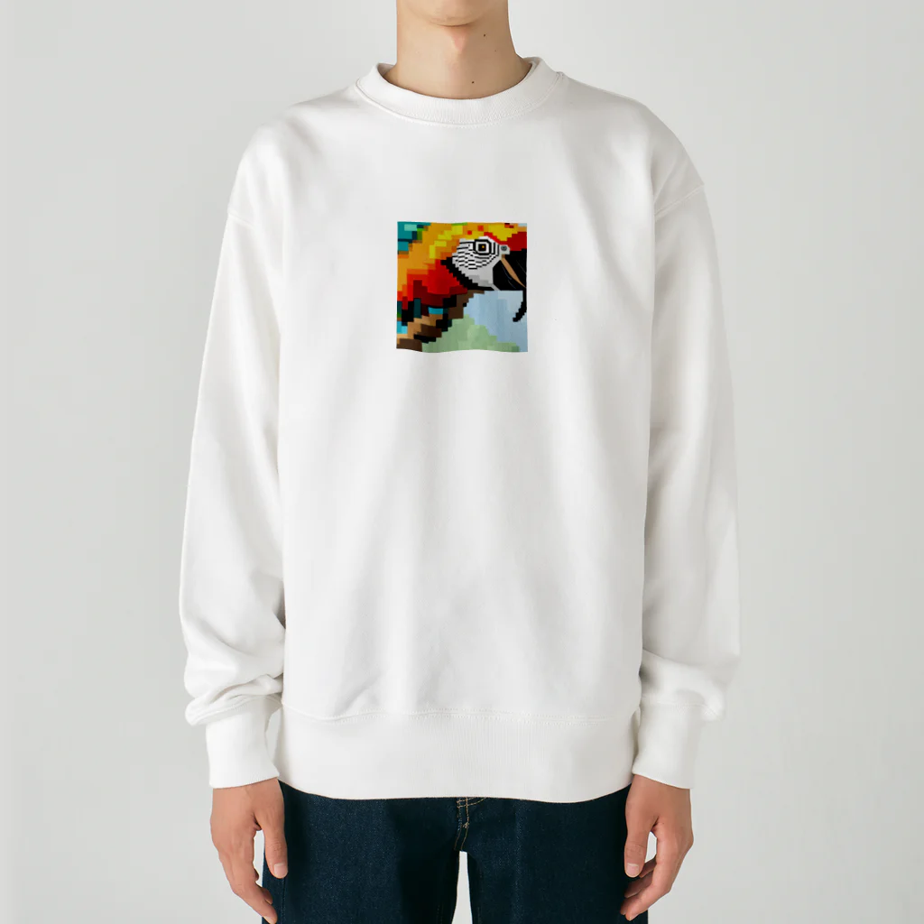 good★holidayのドット絵のオウム Heavyweight Crew Neck Sweatshirt