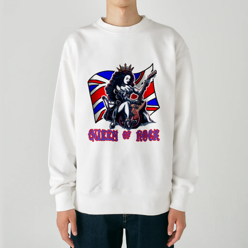 islandmoon13のQUEEN OF ROCK　ロックの女王様 Heavyweight Crew Neck Sweatshirt