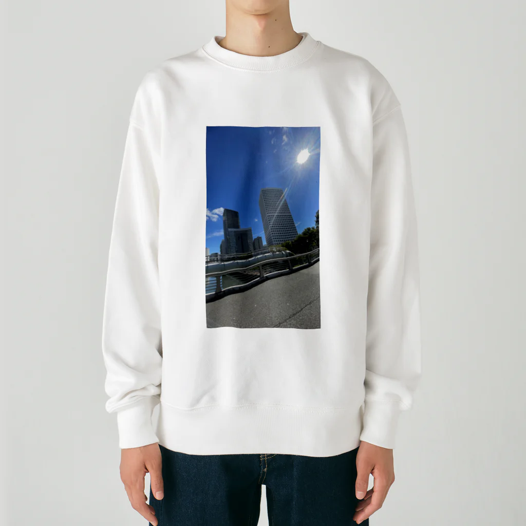 マツリのフォトショップのビルの写真 Heavyweight Crew Neck Sweatshirt