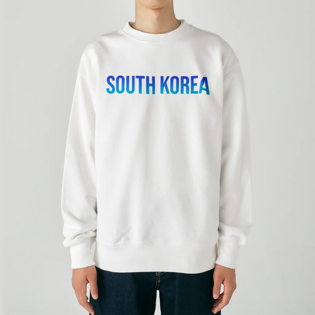 ON NOtEの大韓民国 ロゴブルー Heavyweight Crew Neck Sweatshirt