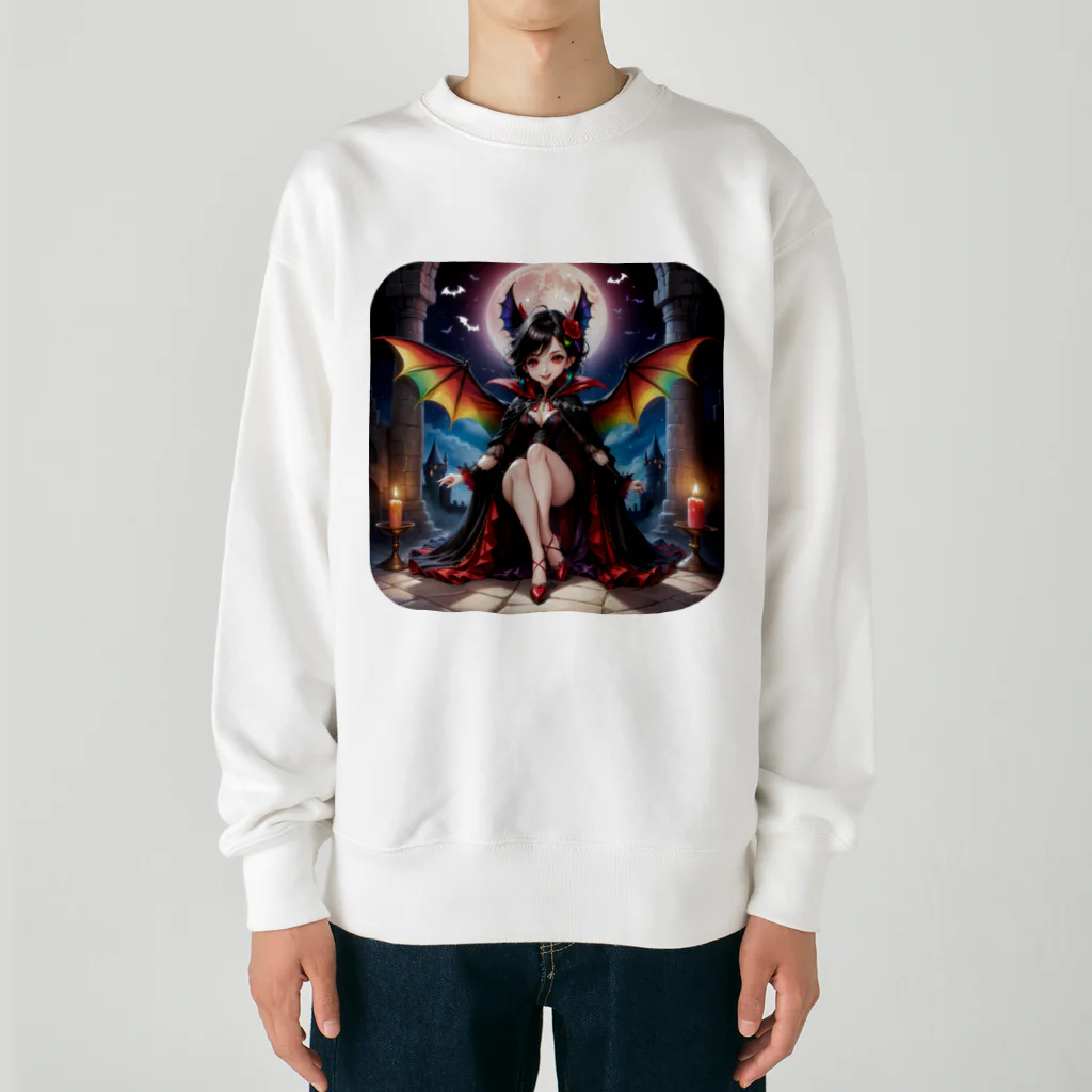 NexDreamの妖精のハロウィンフェス（吸血鬼） Heavyweight Crew Neck Sweatshirt