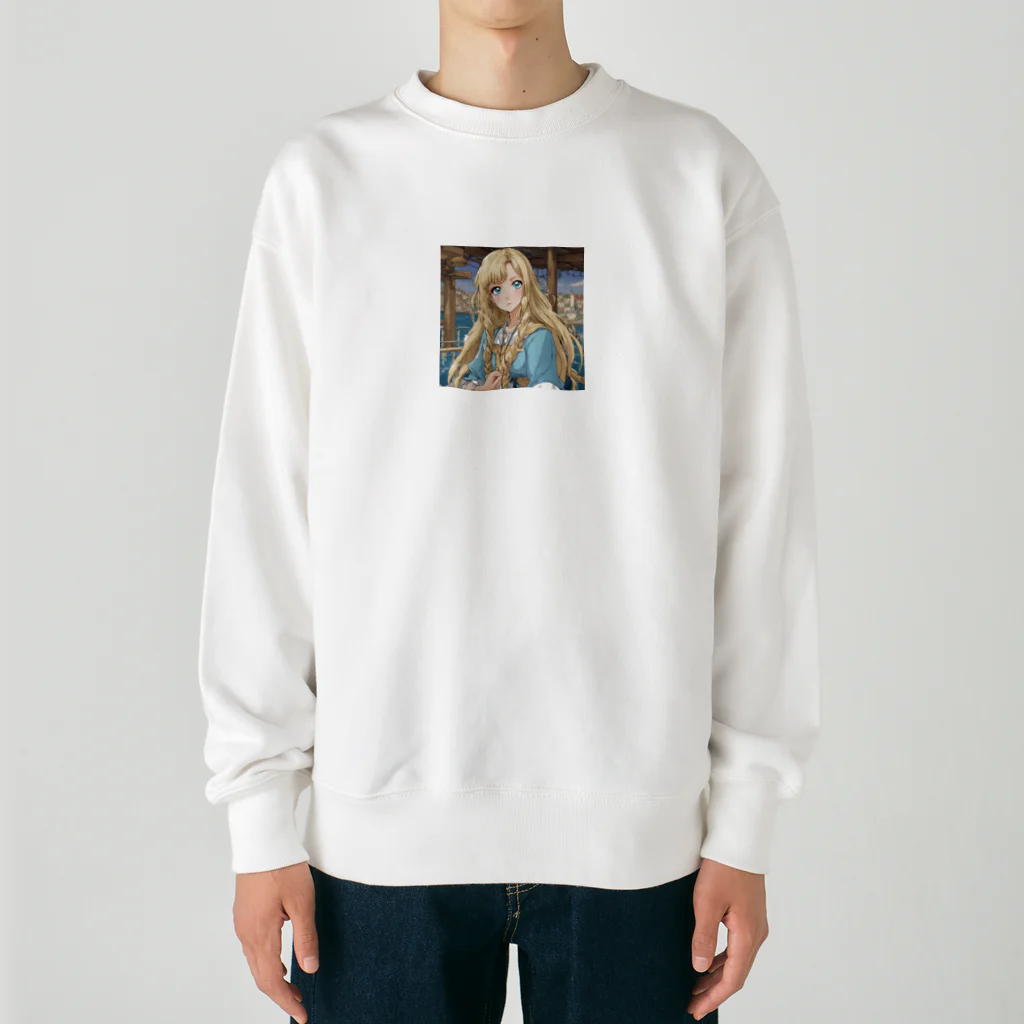 the blue seasonの西川 まりな Heavyweight Crew Neck Sweatshirt