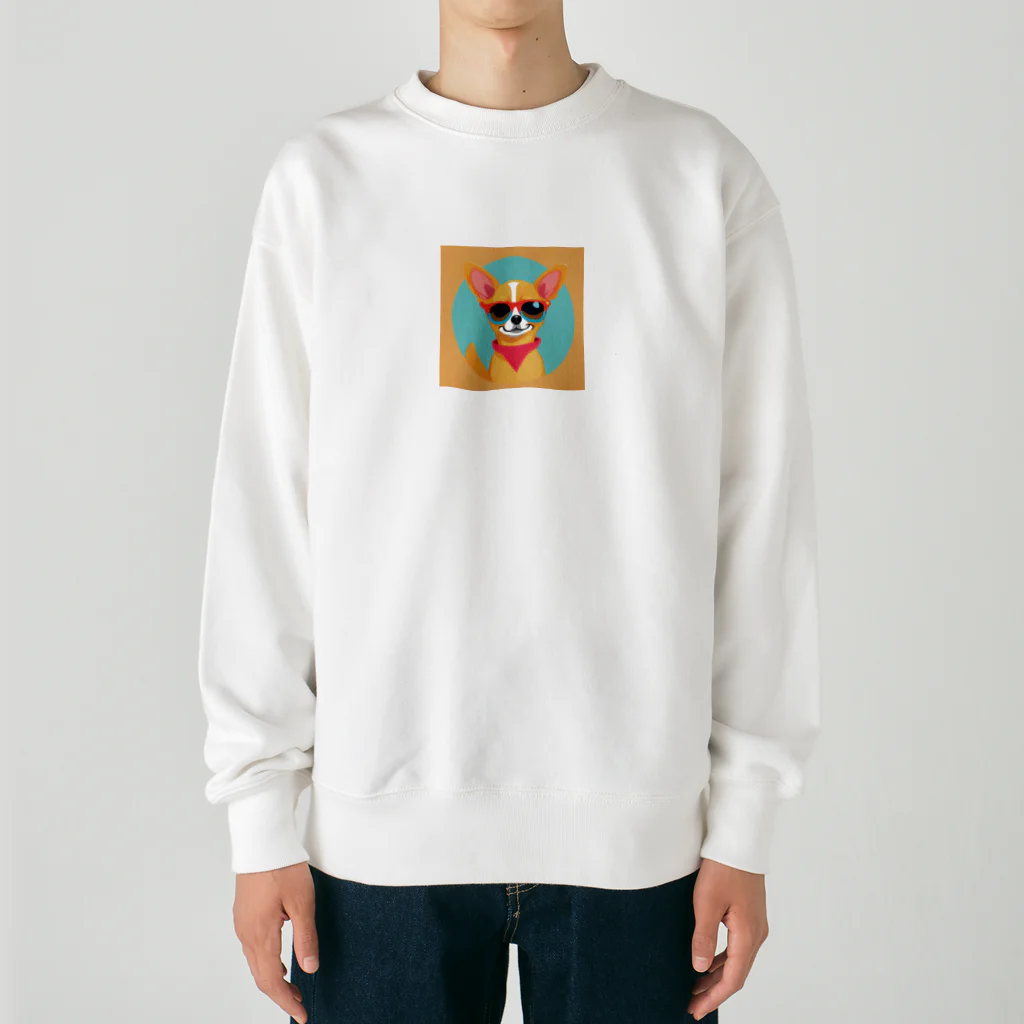 uchukaihatsuのさすらいのライダー　あつし Heavyweight Crew Neck Sweatshirt