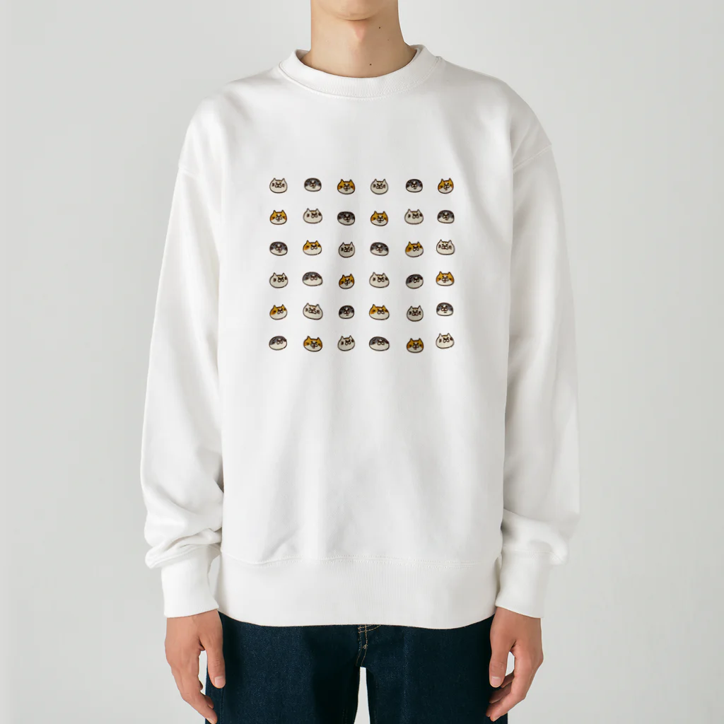 Mt_bookのにゃーにゃー言いたいにゃーパターン Heavyweight Crew Neck Sweatshirt