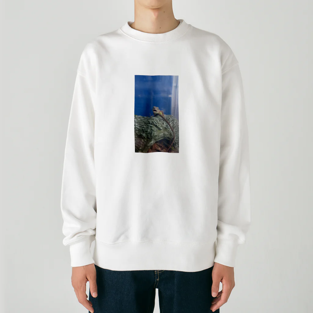 Makoto_Kawano Designの笑うトカゲ Heavyweight Crew Neck Sweatshirt