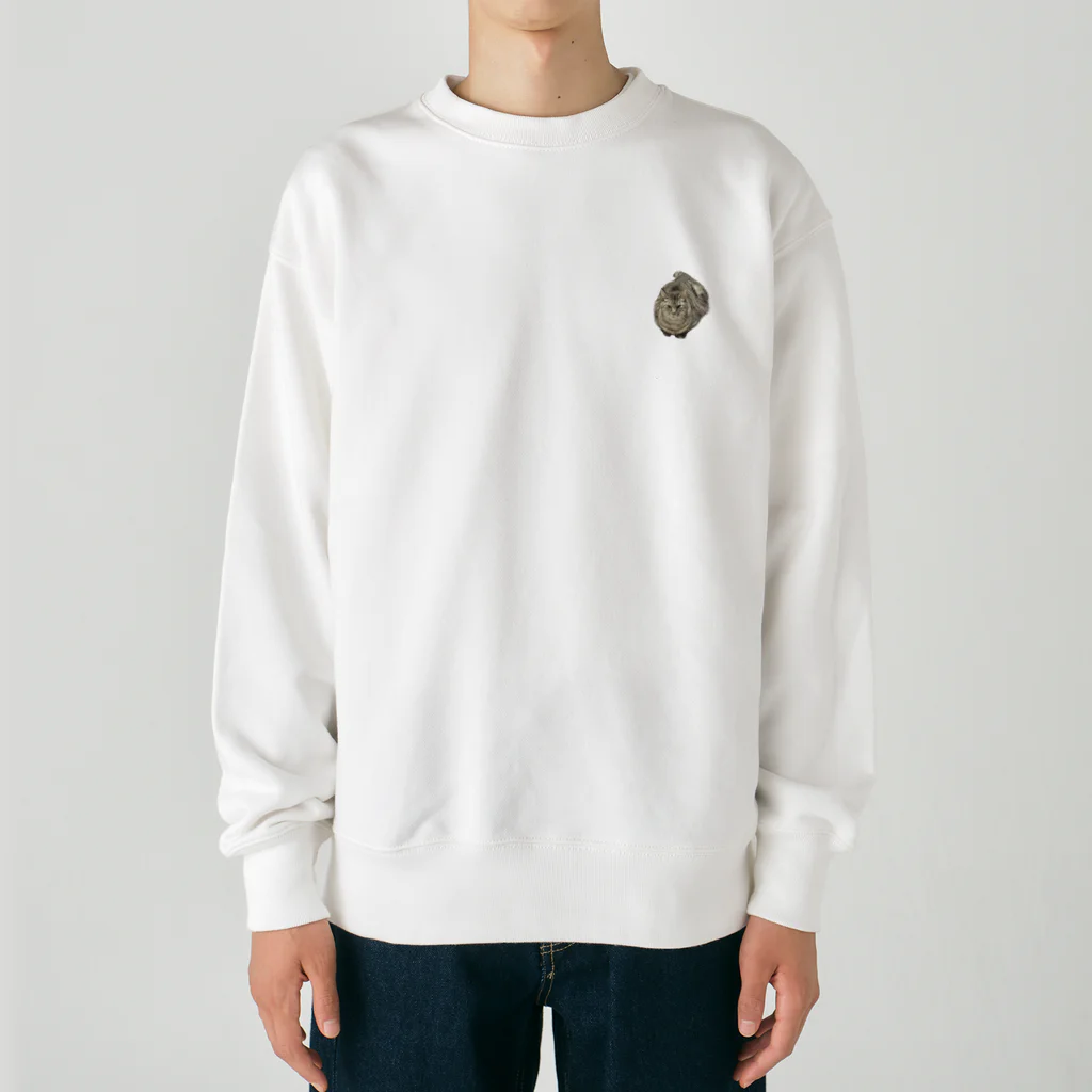 みくのポイント猫 Heavyweight Crew Neck Sweatshirt