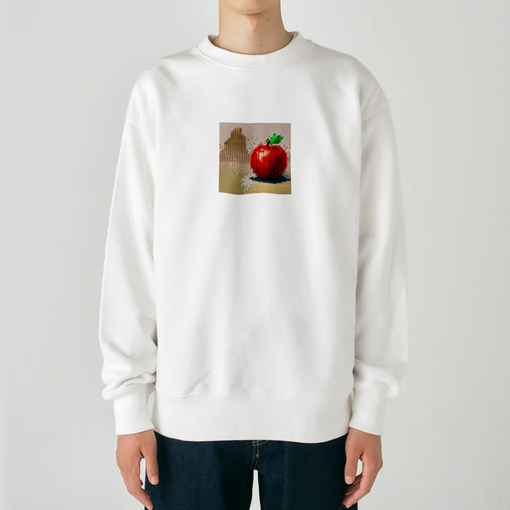 si-monの渇きを潤すリンゴ Heavyweight Crew Neck Sweatshirt