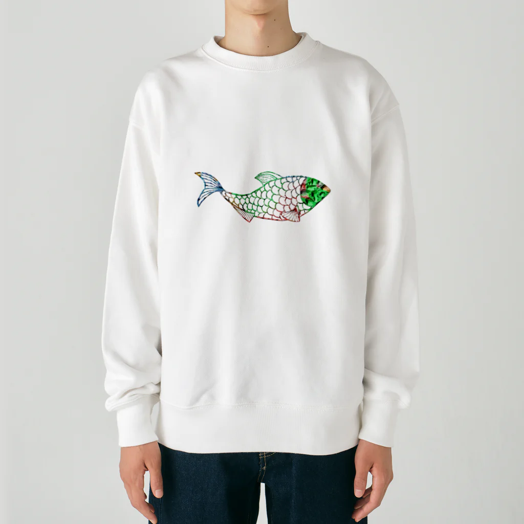 mumusの魚　water drop Heavyweight Crew Neck Sweatshirt