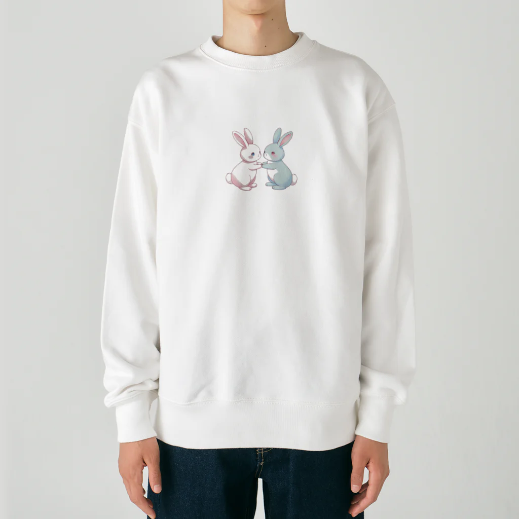 ゆるふわショップのゆるふわうさぎ Heavyweight Crew Neck Sweatshirt