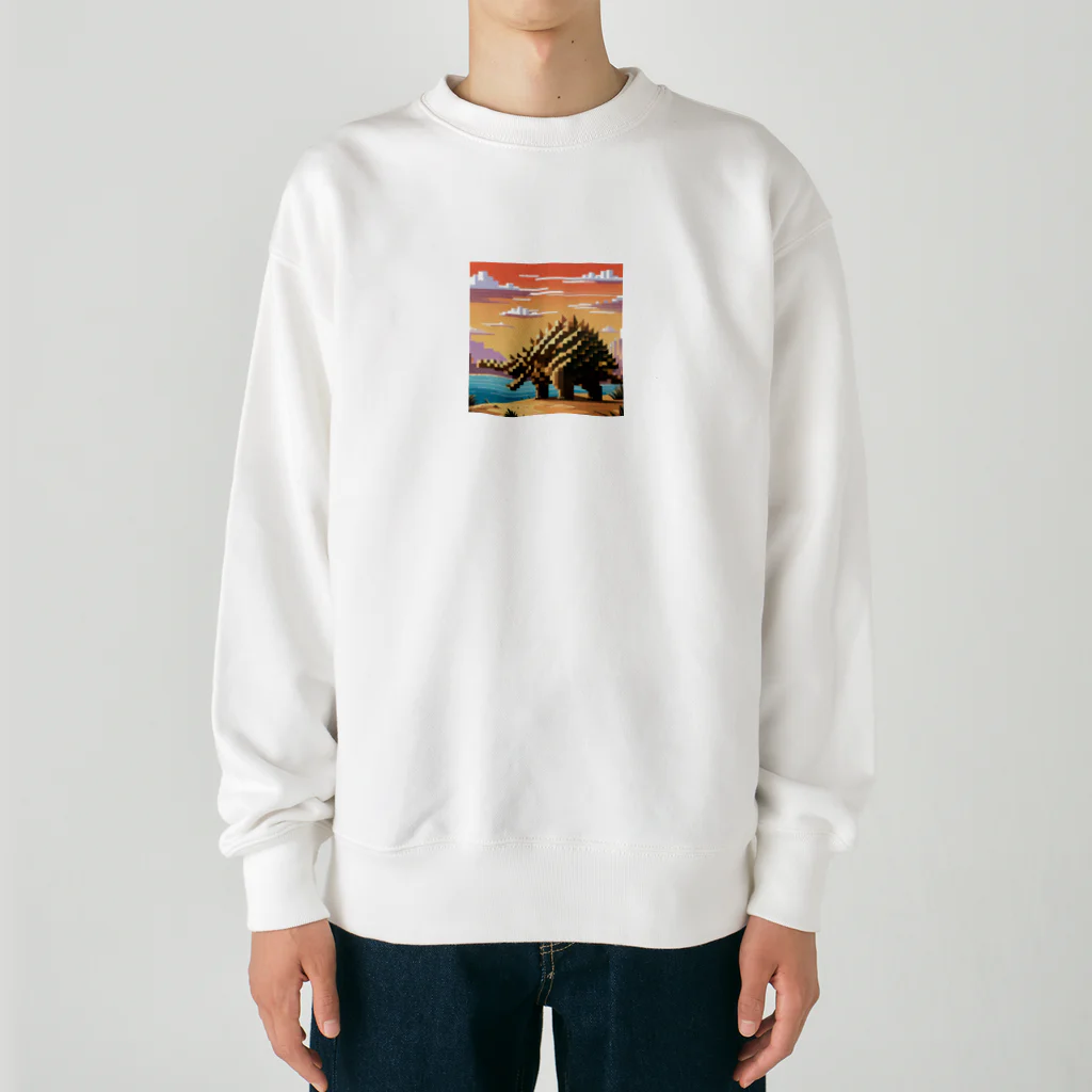 iikyanの恐竜④ Heavyweight Crew Neck Sweatshirt