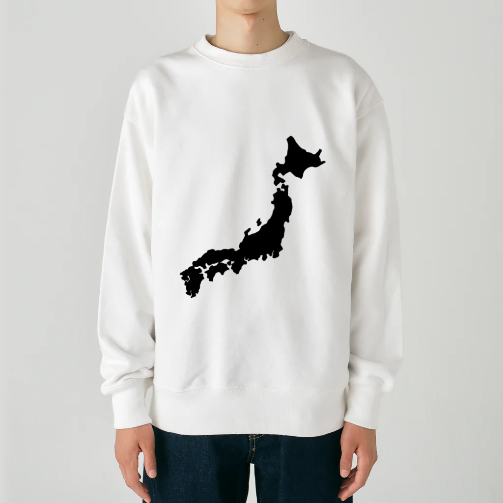 kazukiboxの日本地図 Heavyweight Crew Neck Sweatshirt