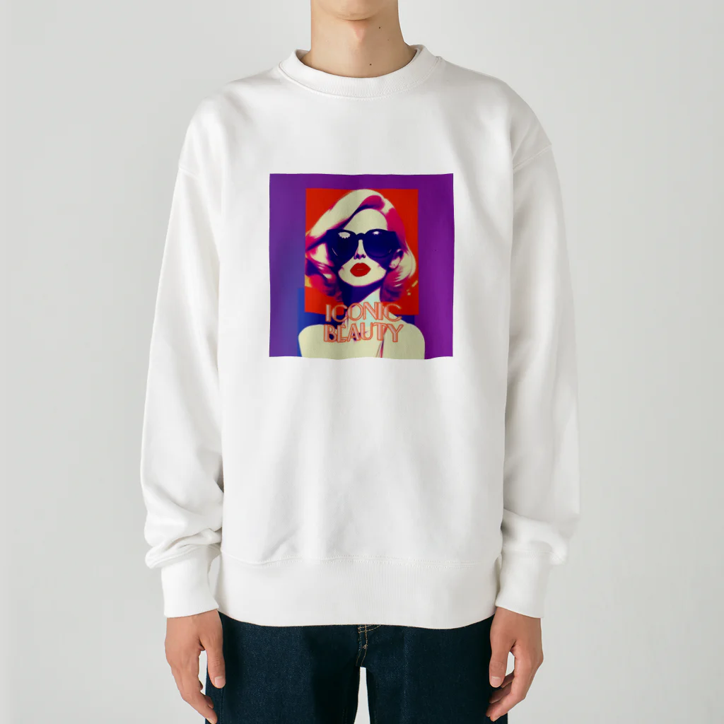 めそぽのIconic Beautyの女 Heavyweight Crew Neck Sweatshirt