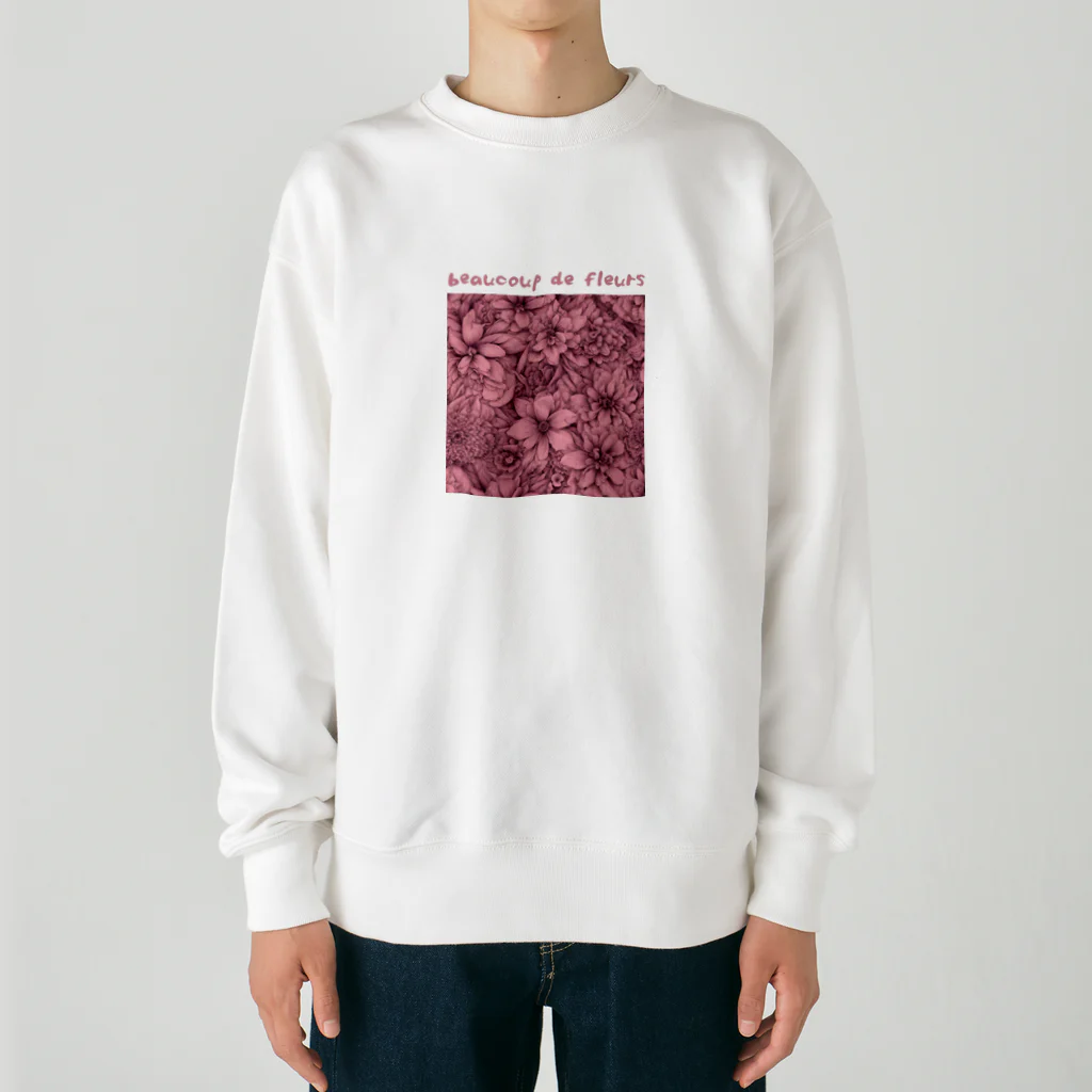 kazu_gのサクラ色の花園 Heavyweight Crew Neck Sweatshirt