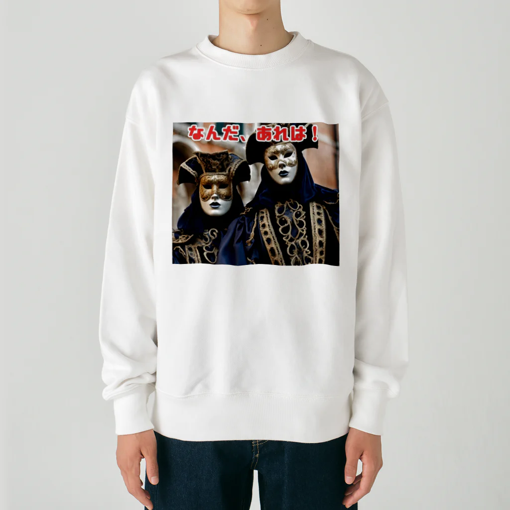 Yamapのヴェネチアのカーニバルの美しい仮面 Heavyweight Crew Neck Sweatshirt