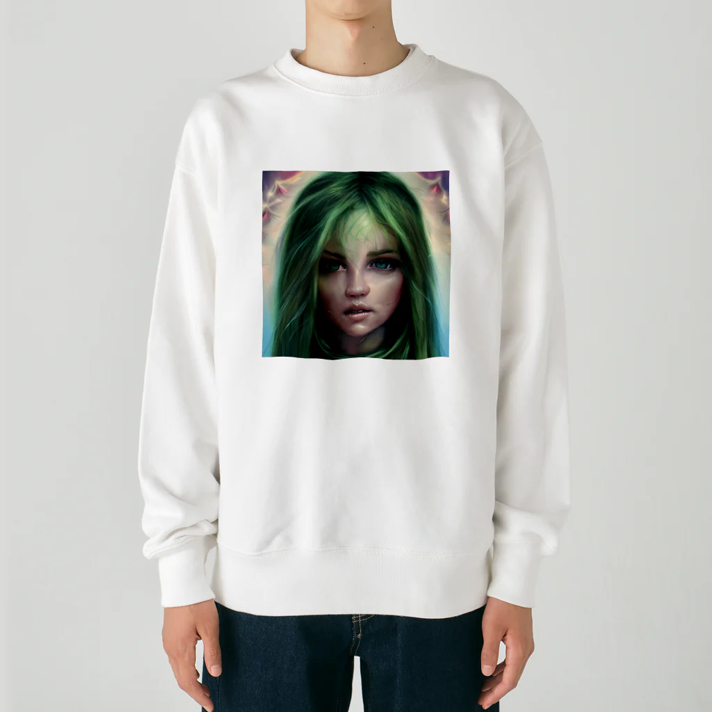 グランシエルの森の少女 Heavyweight Crew Neck Sweatshirt