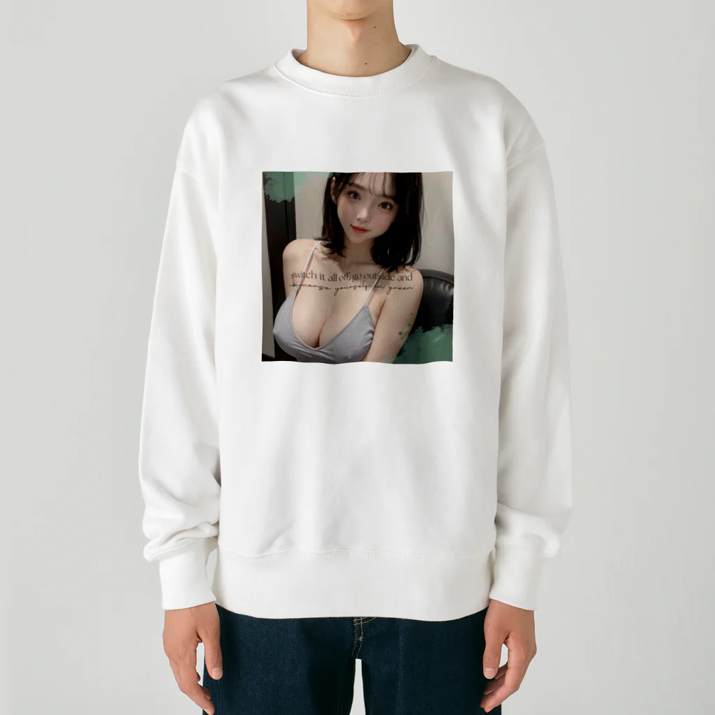 sounya sounyaの美女 図鑑（ニットブラ） Heavyweight Crew Neck Sweatshirt