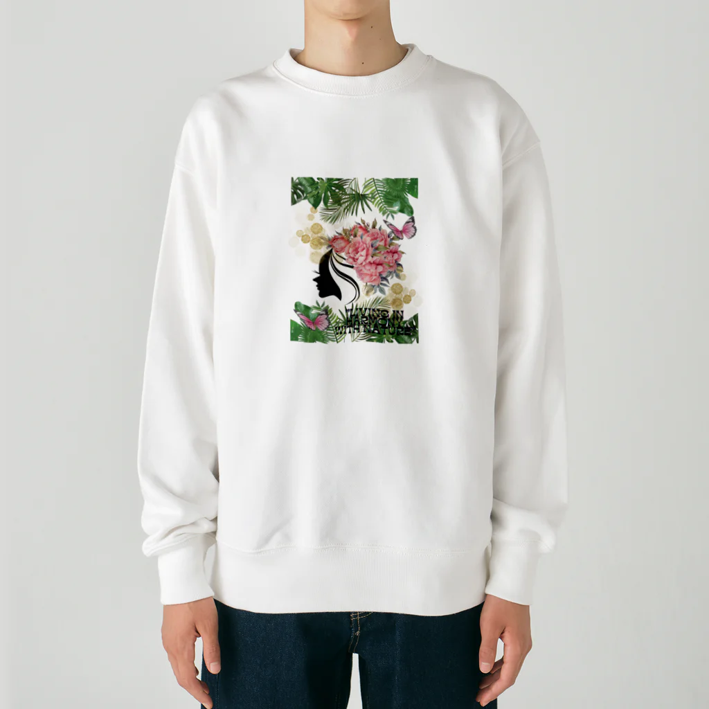 cammy_のLIVING IN HARMONY WITH NATURE Heavyweight Crew Neck Sweatshirt