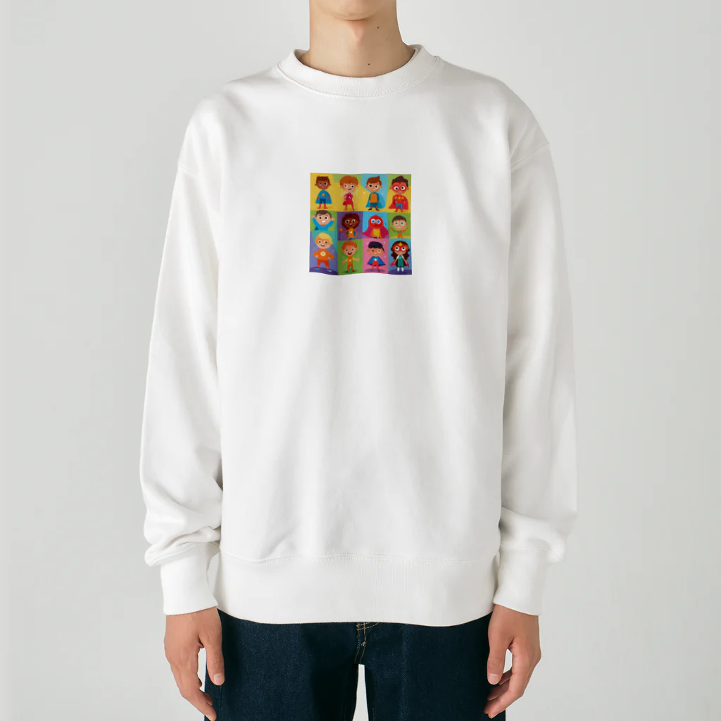 Satoshi27のユニークな特徴や能力子供たち Heavyweight Crew Neck Sweatshirt