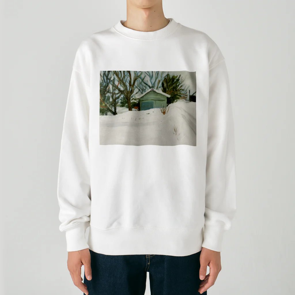 Inabamarieの雪の日 Heavyweight Crew Neck Sweatshirt