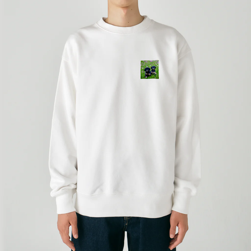 Mami HEXANFTのコスモス畑の癒し Heavyweight Crew Neck Sweatshirt