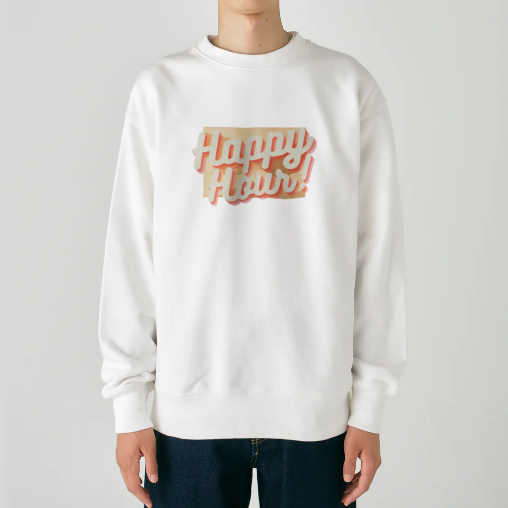 楽しいデザインを考えるのハッピーアワー♪グッズ Heavyweight Crew Neck Sweatshirt