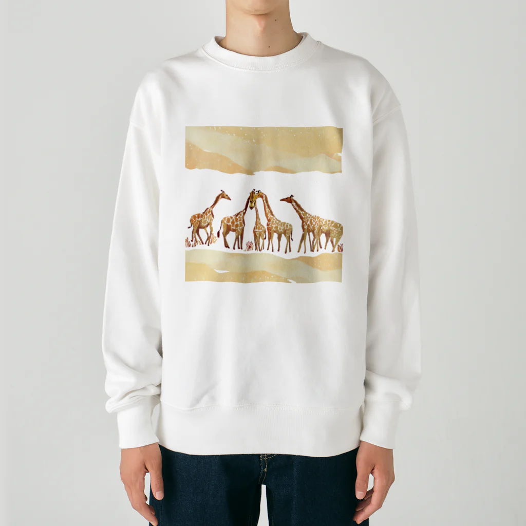 Tina97710のサバンナジラフ Heavyweight Crew Neck Sweatshirt