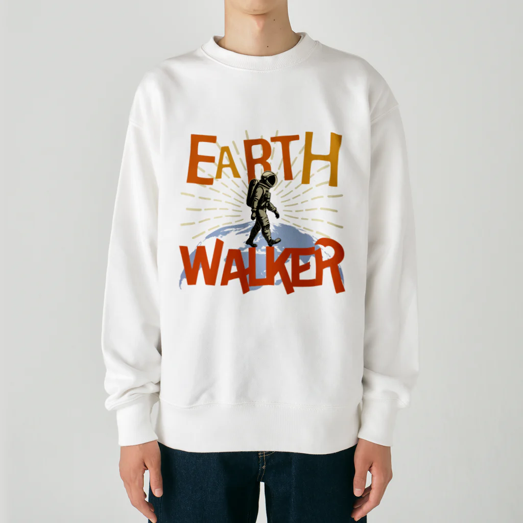 FOOF DESIGN のEARTH WALKER （地球歩行士）【英語バージョン】 Heavyweight Crew Neck Sweatshirt