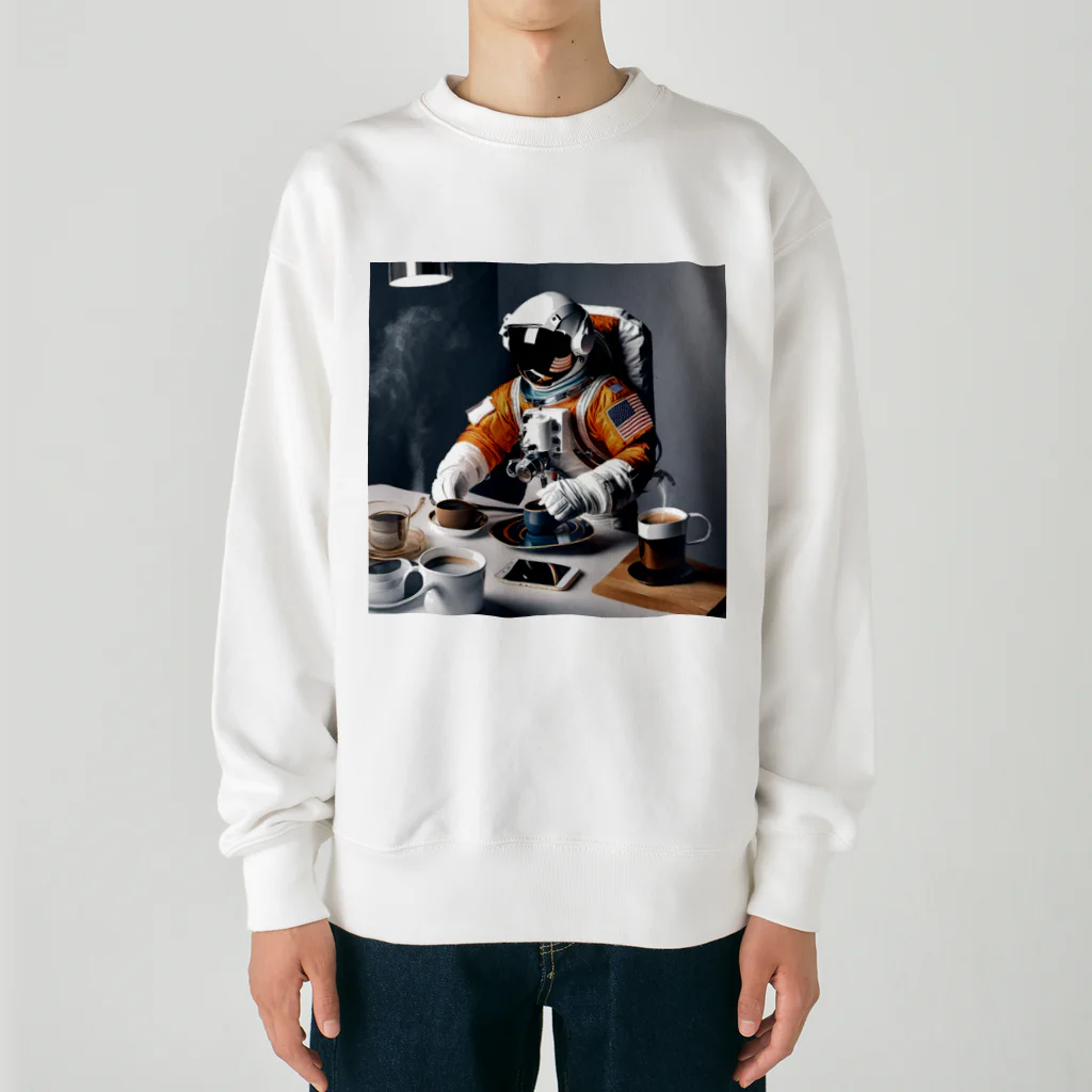 宇宙開発デザイン科のモーニングルーティン Heavyweight Crew Neck Sweatshirt