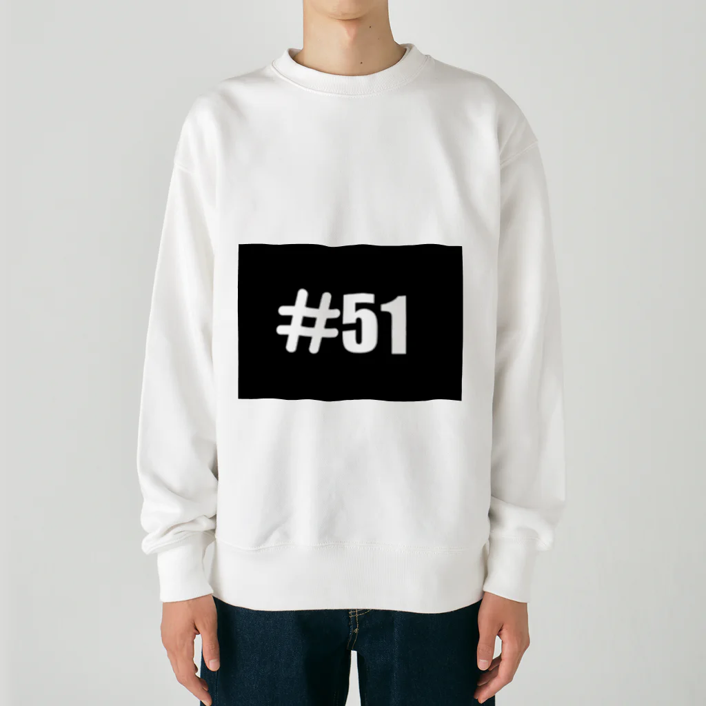 #51(ハッシュタグフィフティワン)のハイクオリティデザイン Heavyweight Crew Neck Sweatshirt